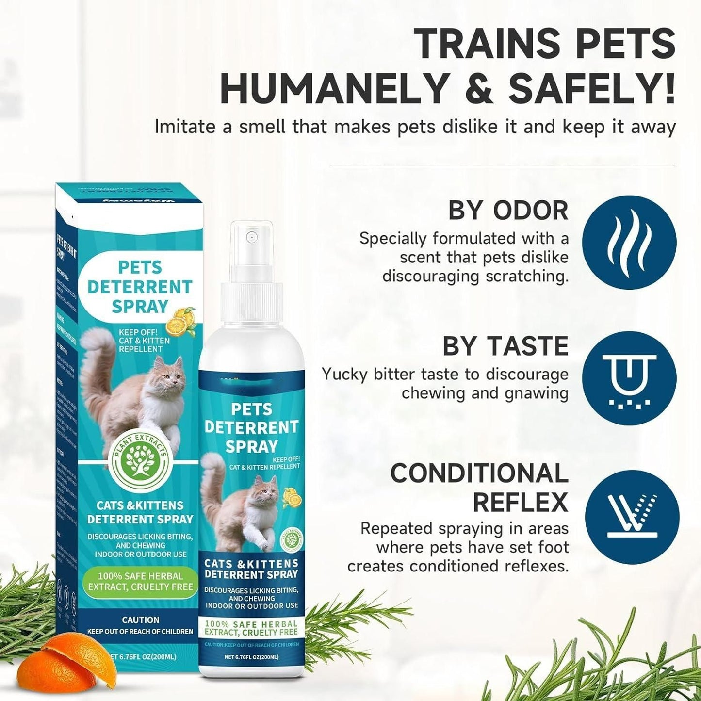 Pet Deterrent Spray 100ml Each Combo Pack Buy 1 Get 1 Free