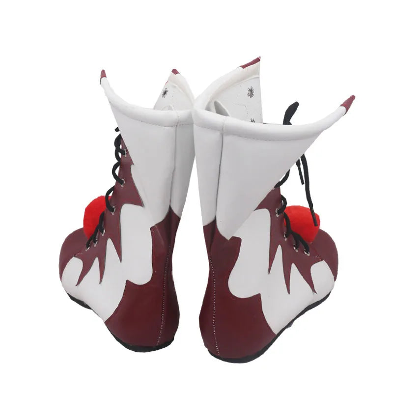 Pennywise Shoes Cosplay Scary Clown Boots Men Custom Halloween Christmas Costumes Accessories