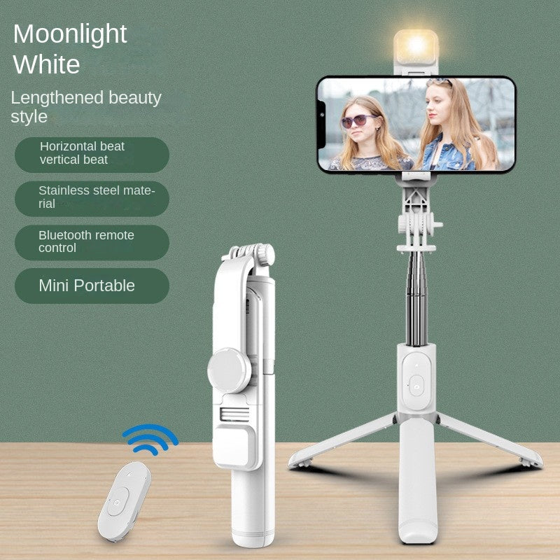 Portable Bluetooth Selfie Stick with Light & Tripod Stand