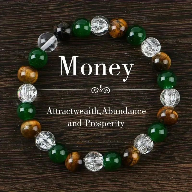 Relaxing Success Enhancing Prosperity & Abundance Beaded Stretch Unisex Bracelet Combo Offer Buy 1 Get 1 Free