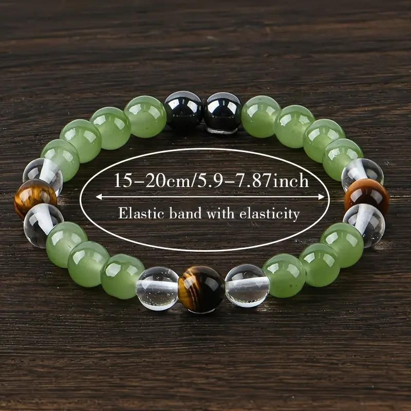 Tiger's Eye Stone and Crystal Beads Bracelet Combo Offer Buy 1 Get 1 Free