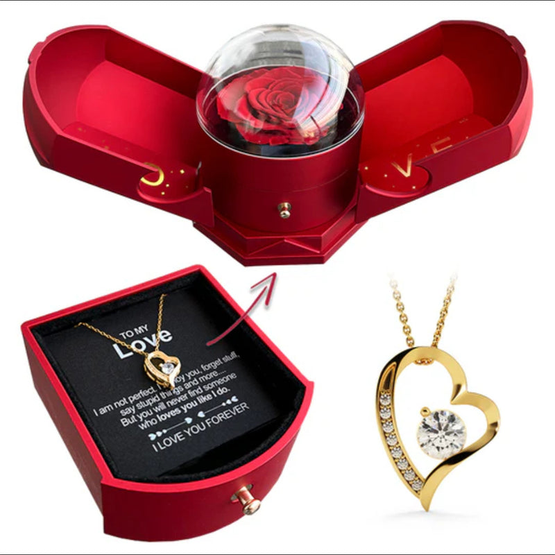 Double Open Rose Gift Box – A Perfect Expression of Love 🌹💖