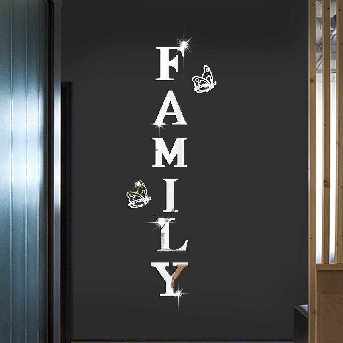 Acrylic wall stickers room entrance porch background decoration