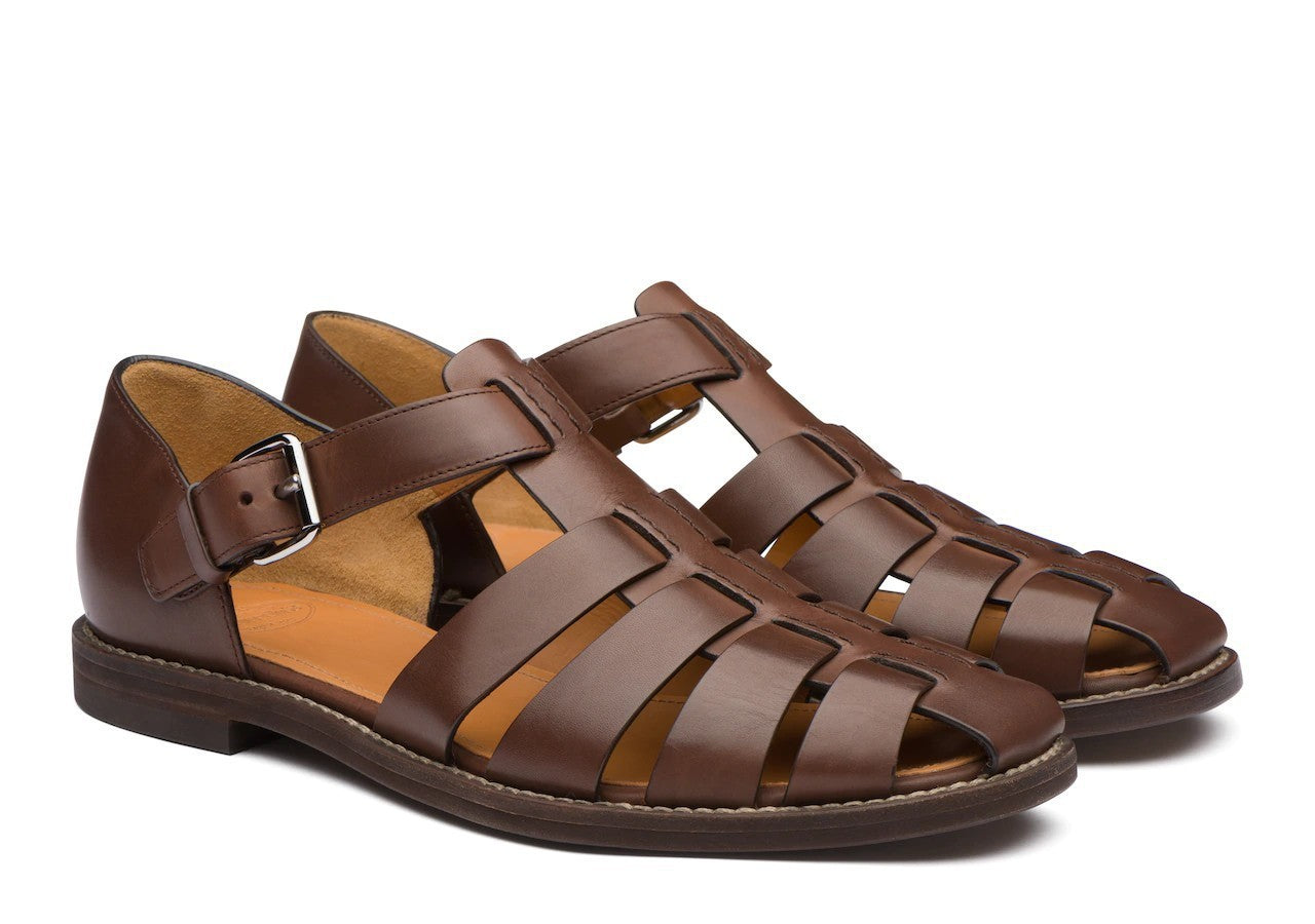Men's beach shoes with casual toe caps white breathable Roman men's sandals