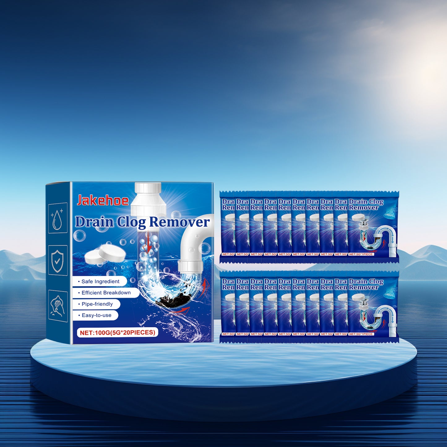 Pipe Dredging Agent Effervescent Tablet Toilet Floor Drain Drain Pipe Drain Dredging Prevent Blockage Cleaning