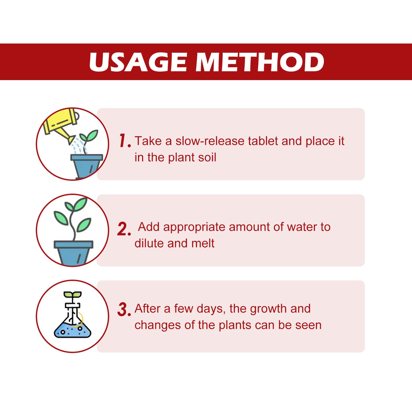 Plant Growth Nutrition Sustained-Release Tablet, Fruit And Vegetable Plant Pot Root Growth Universal Nutrition Tablet