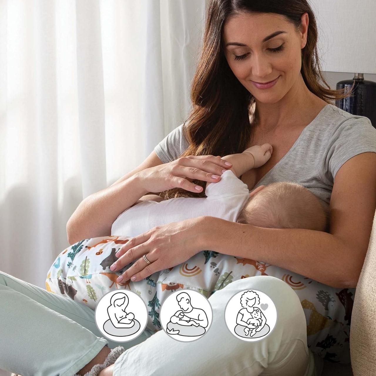Comfortable Baby Nursing Pillow -Soft Cotton Support