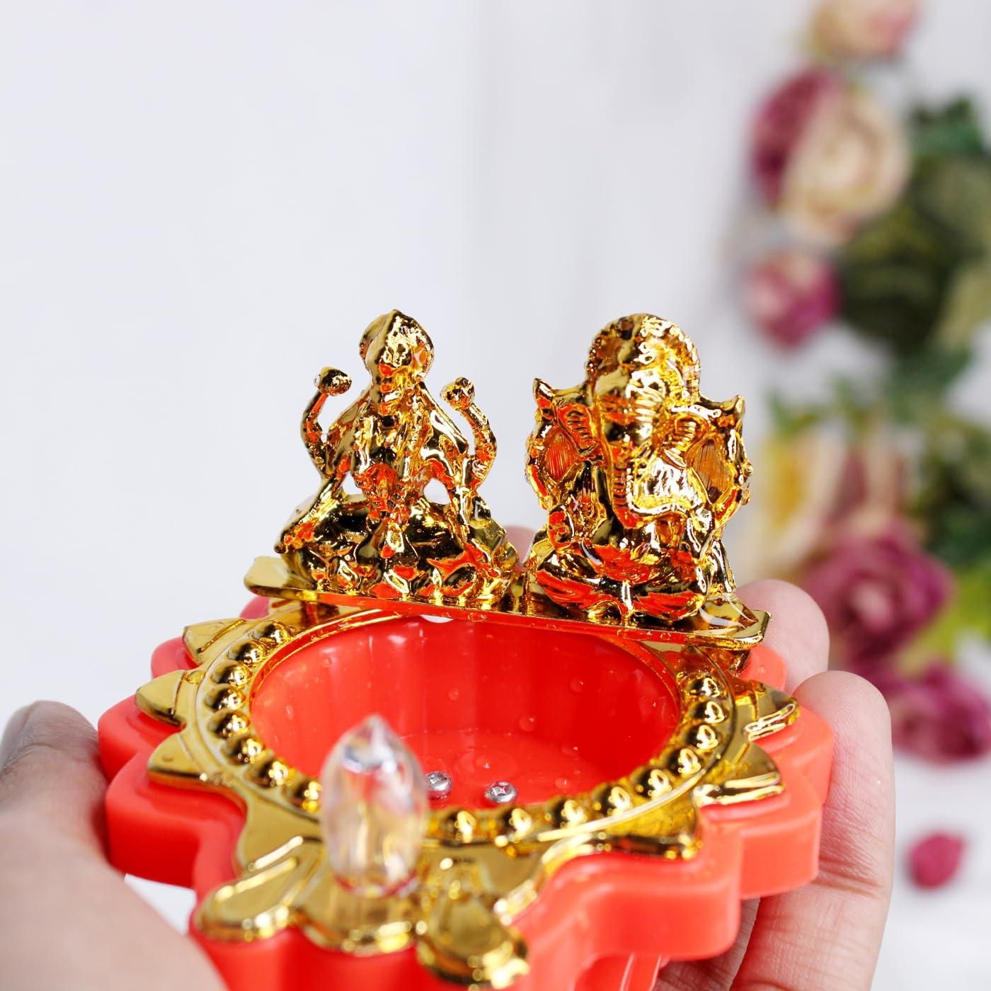 Water Laxmi Ganesh Diya Combo Pack Buy 1 Get 1 Free