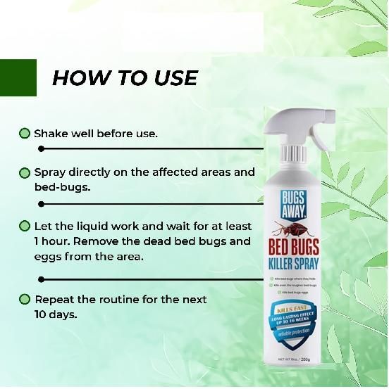 Bedbug killer spray