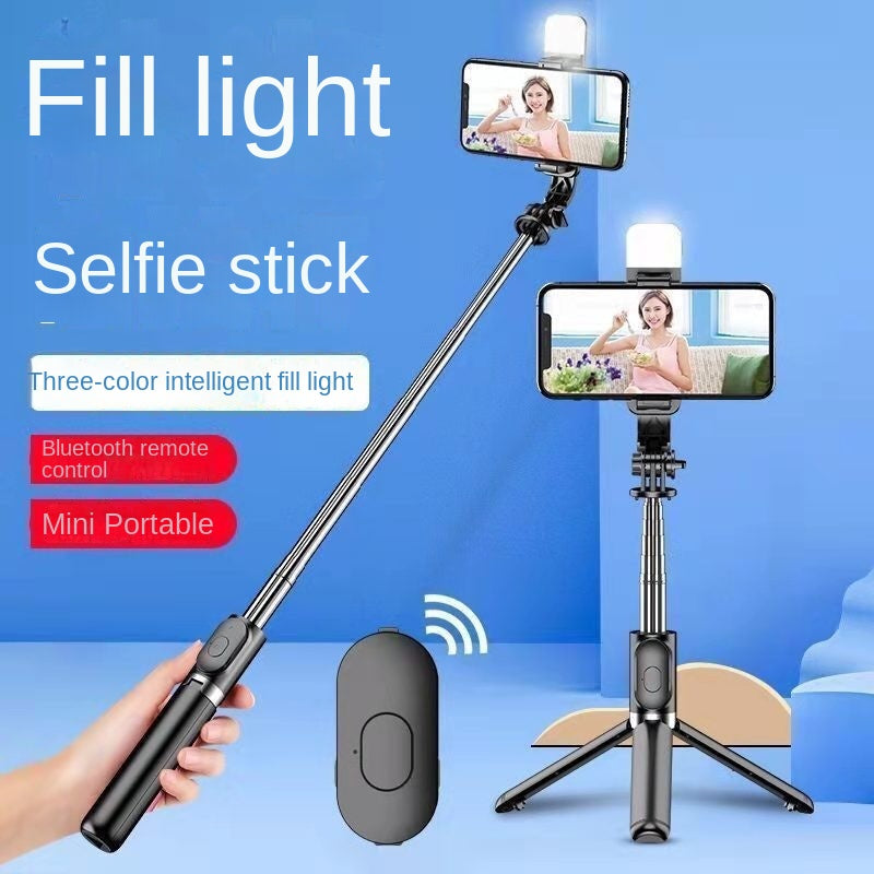 Portable Bluetooth Selfie Stick with Light & Tripod Stand