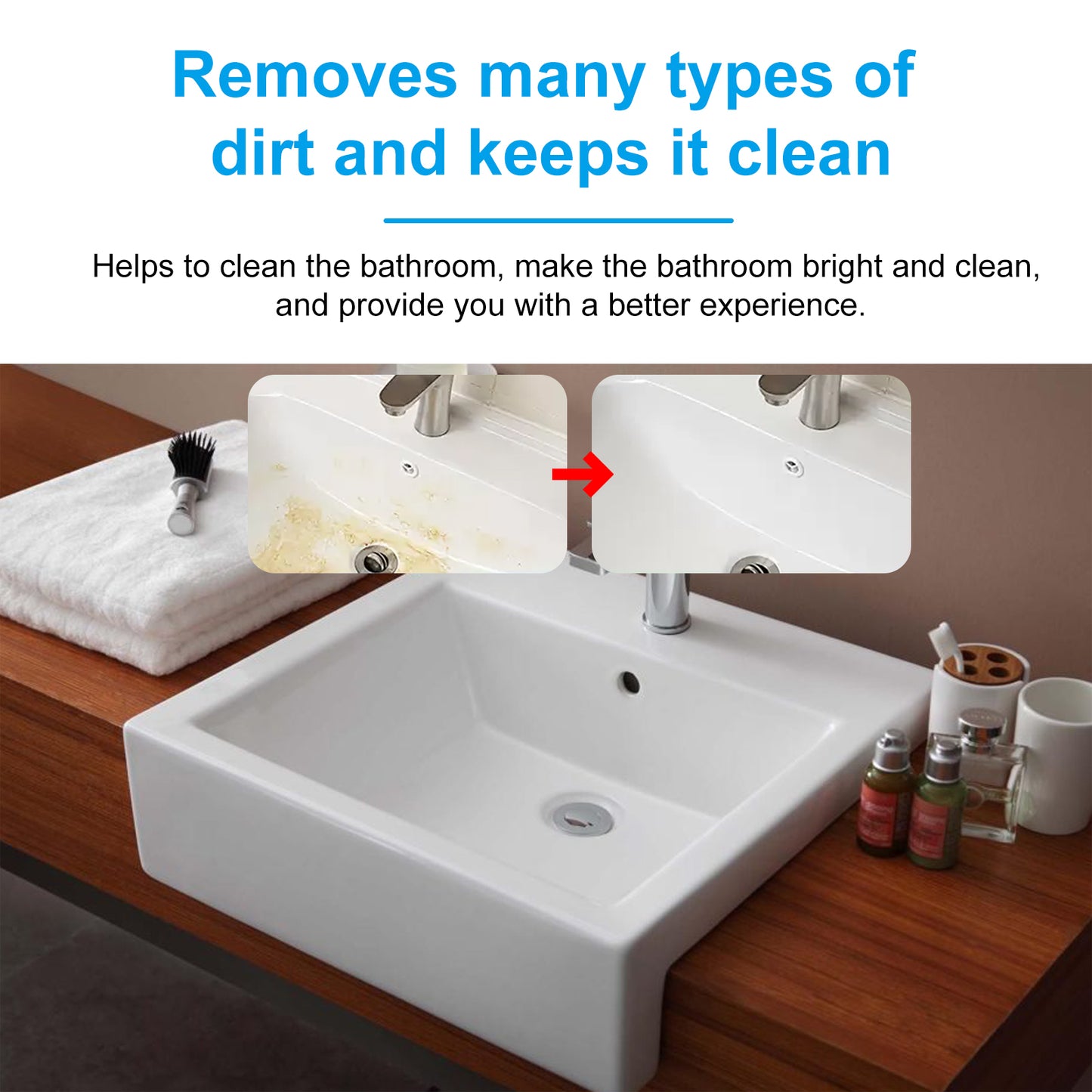 Bathroom Multifunctional Cleaning Tablets, Bathroom Decontamination Fragrance Bathtub Scale Household Cleaning Tablets