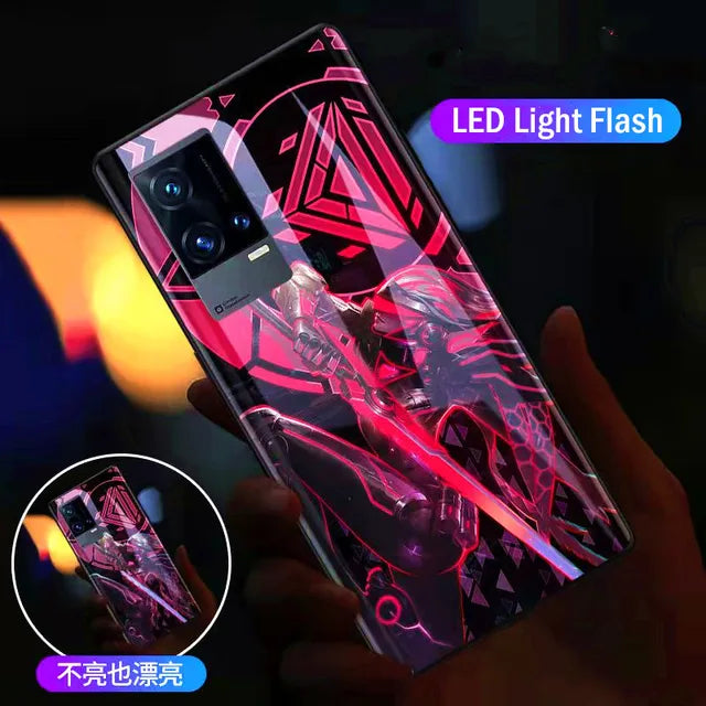 LED Flash Call Light Case for Samsung Galaxy S23/S22/S21/Note 20 Ultra