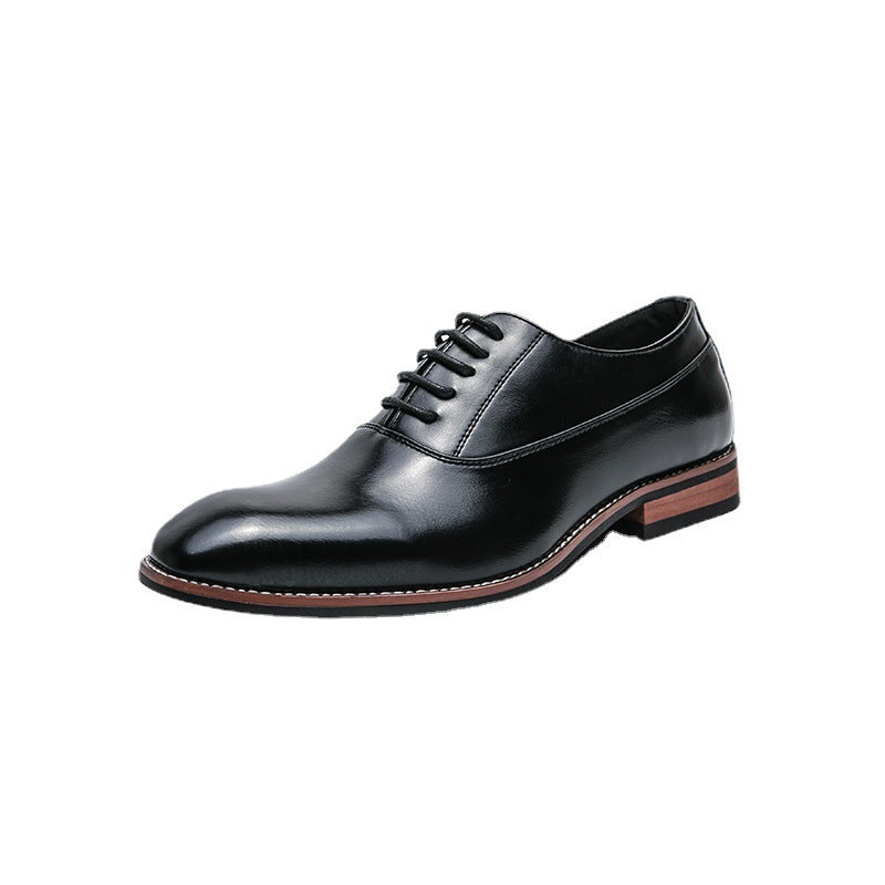 Men's Formal Leather Shoes - Lace Up Business Pointed Toe Oxford Shoes
