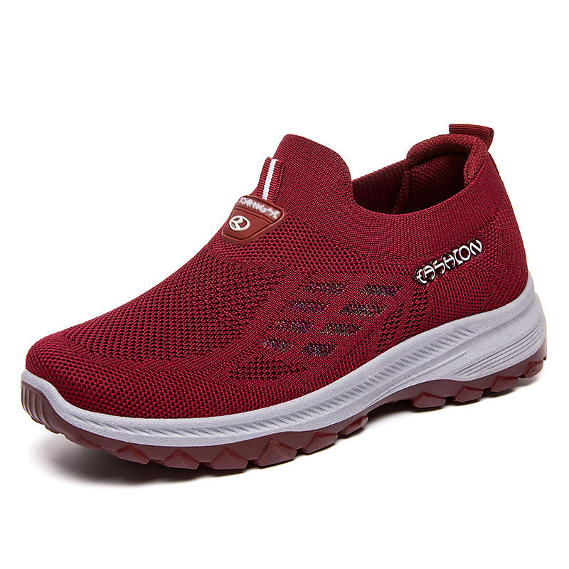 Summer Flyknit Single Shoes for Women - Breathable Casual Footwear