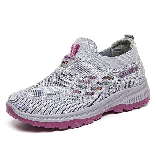 Summer Flyknit Single Shoes for Women - Breathable Casual Footwear