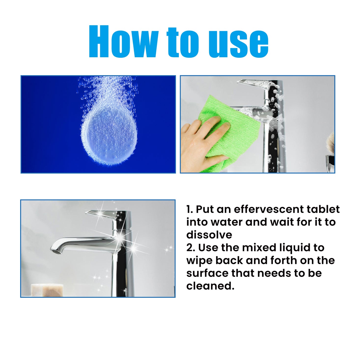 Bathroom Multifunctional Cleaning Tablets, Bathroom Decontamination Fragrance Bathtub Scale Household Cleaning Tablets