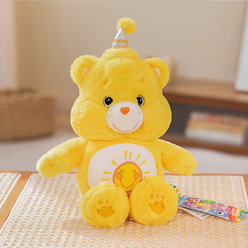 Angry Bear Rainbow Bear Plush Doll Love Bear Cute Doll Valentine's Day Gift