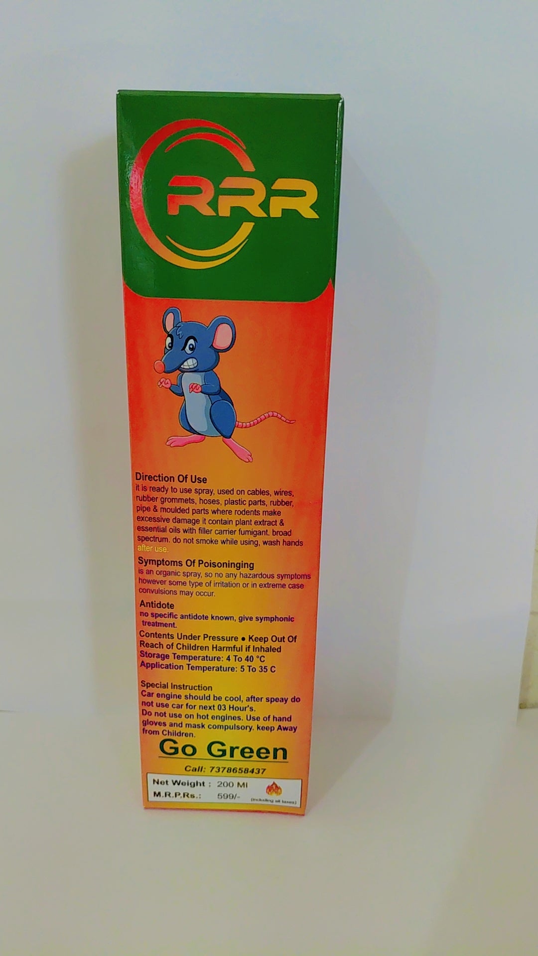 Organic Relief Rat Repellent Spray